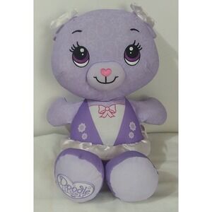Fisher Price Doodle Bear Plush Girl Ballerina Purple Pink 13" READ